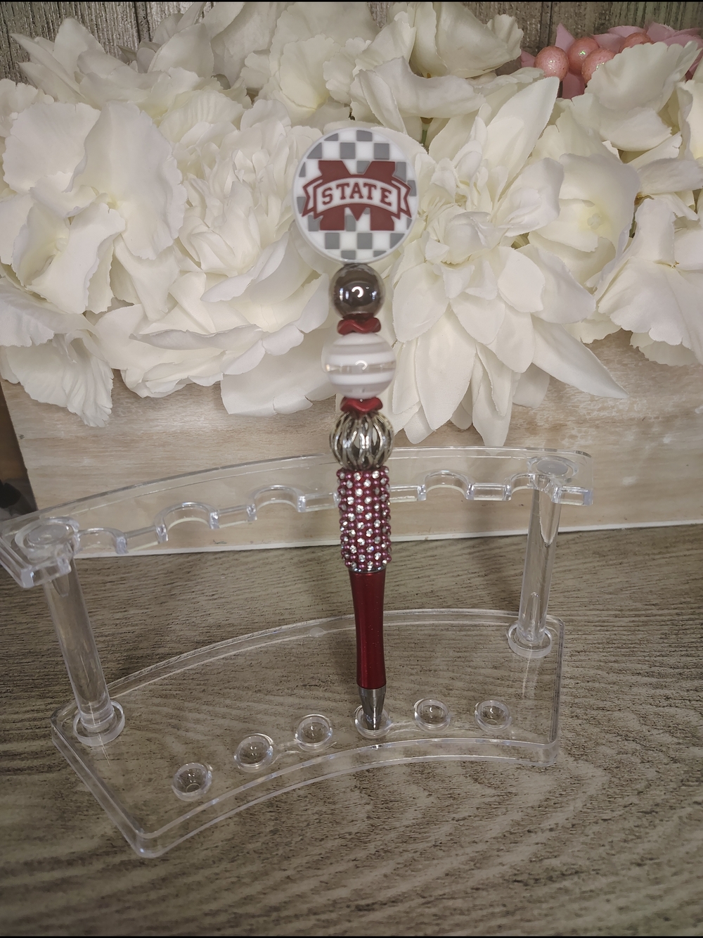 MSU Bulldogs Beaded Decorative Pen
